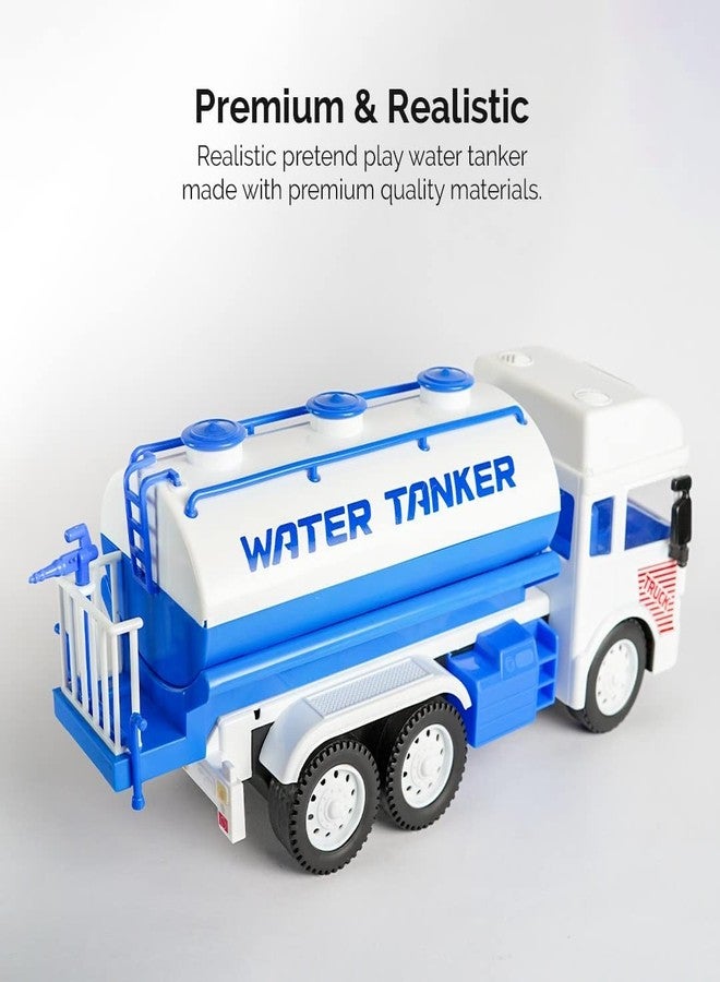 Oupstrive Toy Water Tanker Truck Construction Truck Pull Back Vehicles Toy Trucks for Children's (Multicolor, Pack of 1) - Image 3